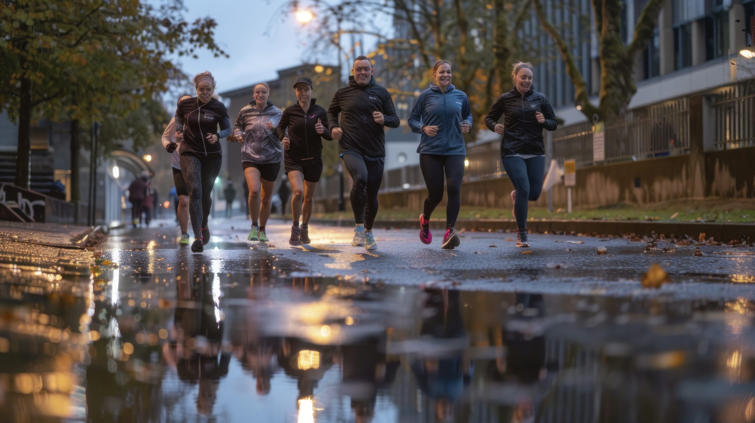 Group run book club.